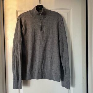 J.Crew Men’s Merino wool half zip sweater